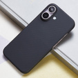 Etui do iPhone 16, 600D Aramid Fiber Cover, czarne