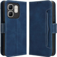 Etui z klapką do Infinix Hot 50i 4G, Card Slot, granatowe