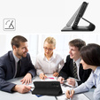 Etui z klapką do Samsung Galaxy A17 5G, Smart Suede - czarne