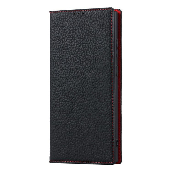 Skórzane etui do Samsung Galaxy S23 Plus, ERBORD Grain Leather, czarny