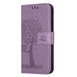 Etui z klapką do Motorola Moto E22 / E22i, Tree, fioletowe