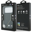 Oryginalne Etui BMW M Carbon Line & Logo MagSafe do iPhone 17 Pro – czarne / żółte