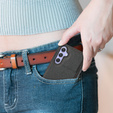 Etui skórzane do Samsung Galaxy A54, Obudowa Lychee leather Case, czarne
