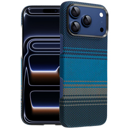 Etui do iPhone 17 Pro Max – magnetyczne z włókna aramidowego, niebieskie