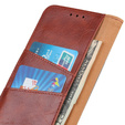 Skórzane Etui Wallet do Motorola Moto E20/E30/E40, Brown