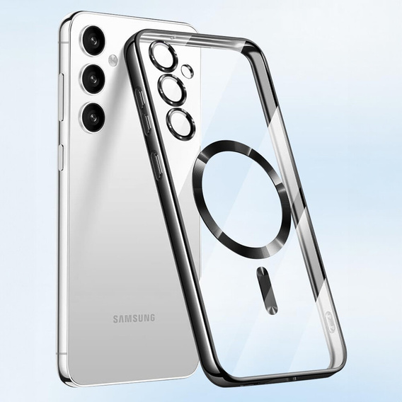Etui do Samsung Galaxy A35 5G, Electro MagSafe, czarne + Szkło na ekran