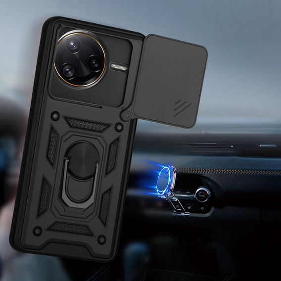 Etui pancerne do Xiaomi Poco F7 Ultra, CamShield Slide, czarne
