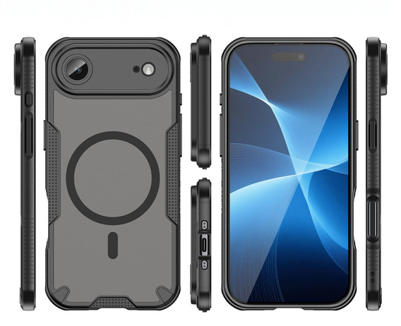 Etui do iPhone Air, do MagSafe, matowe pancerne, czarne