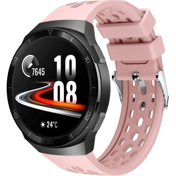 Pasek silikonowy do Huawei Watch GT 2e, Różowy