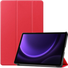 Etui do Samsung Galaxy Tab S9 FE / S10 FE, Tri-fold, z miejscem na rysik, czerwone