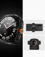 2w1 Etui + Szkło Hartowane do Samsung Galaxy Watch 6 40mm, Czarne