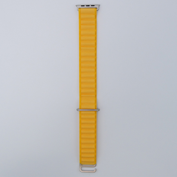 Pasek Nylonowy do Apple Watch 1/2/3/4/5/6/7/8/9/10/11/SE Ultra 1/2/3 42/44/45/46/49mm, Żółty
