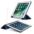 Etui do iPad 9.7" 2018/2017 (6/5 gen.) / Air 2/1 9.7" 2014/2013, Smartcase z miejscem na rysik, granatowe