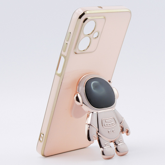 Etui do Motorola Moto G54 5G, Astronaut, różowe rose gold