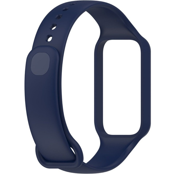 Pasek Silikonowy do Xiaomi Redmi Smart Band 2 / Xiaomi Smart Mi Band 8 Active, Granatowy