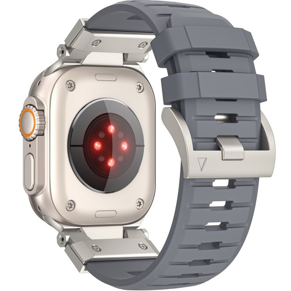 Pasek do Apple Watch 1/2/3/4/5/6/7/8/9/10/11/SE Ultra 1/2/3 42/44/45/46/49mm, Szary