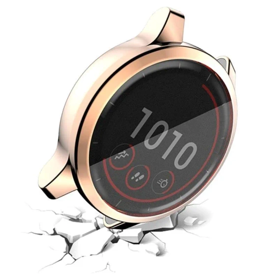 Etui z osłoną TPU do Garmin Venu 2 45mm/Vivoactive 4 45mm, Różowe