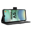 Etui z klapką do Xiaomi Redmi A5, Card Slot, czarne