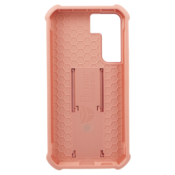 Etui pancerne do Samsung Galaxy S22, Dexnor Full Body, różowe rose gold