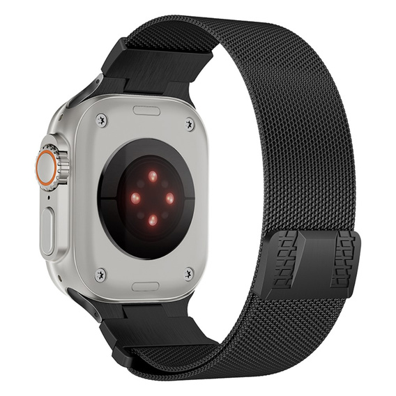 Bransoleta do Apple Watch 1/2/3/4/5/6/7/8/9/10/11/SE Ultra 1/2/3 42/44/45/46/49mm, Czarna