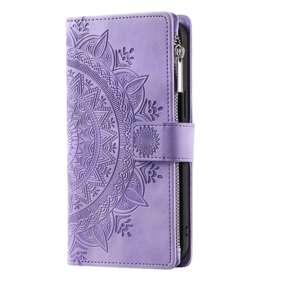 Etui z klapką do Xiaomi Redmi Note 13 Pro 4G / Xiaomi Redmi Note 14S / Xiaomi Poco M6 Pro 4G, Mandala, fioletowe
