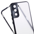 Etui do Samsung Galaxy S21, Magnetic Dual Glass, czarne