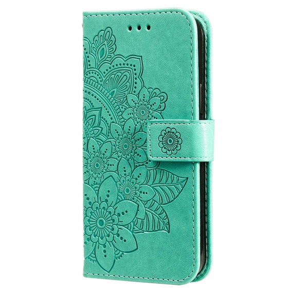 Etui z klapką do Samsung Galaxy A14 4G/5G, Mandala, zielone