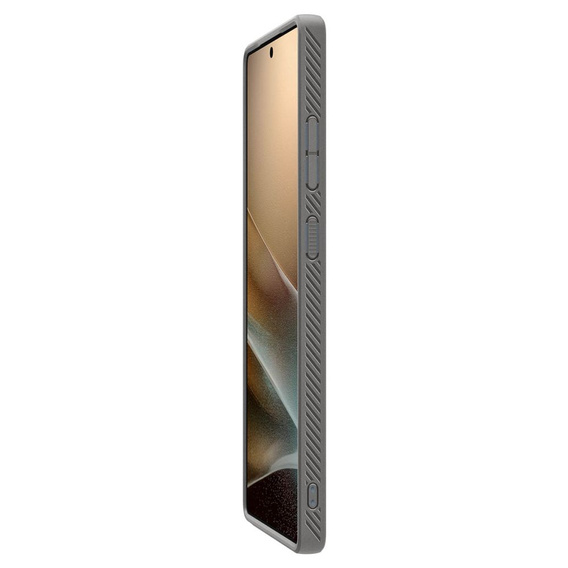 Etui Spigen do Samsung Galaxy S25 Ultra, Liquid Air, szare + Szkło Hartowane 9H