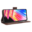 Etui z klapką do Infinix Hot 30, Card Slot, brązowe