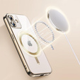 Etui do iPhone 16 Plus, Electro MagSafe, złote + Szkło na ekran