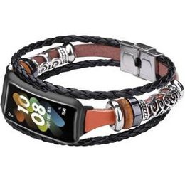 Skórzany Pasek do Huawei Band 7, Brązowy