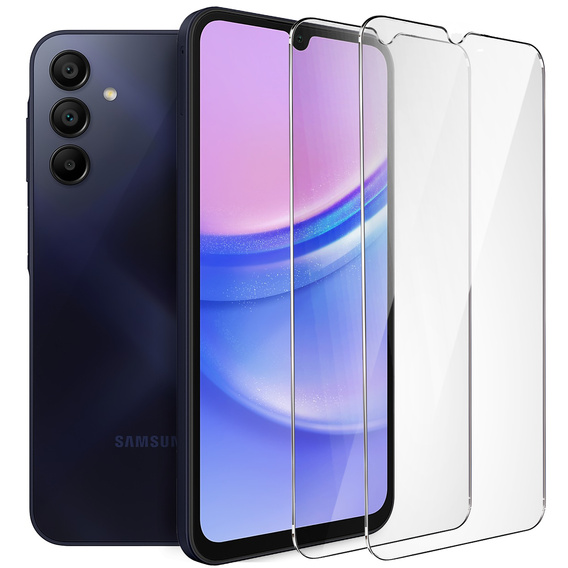 2x Szkło Hartowane do Samsung Galaxy A15, ERBORD 9H Hard Glass, szybka
