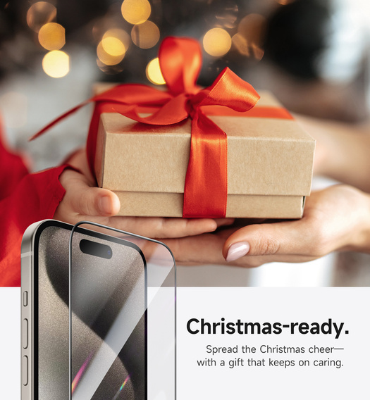 2x SURITCH Szkło Hartowane do iPhone 15 Pro, przezroczyste