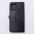 Etui z klapką do Motorola Moto G54 5G, Mandala, czarne