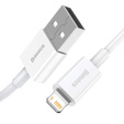 Baseus Superior – kabel USB-Lightning 1,5 m 2,4 A - biały
