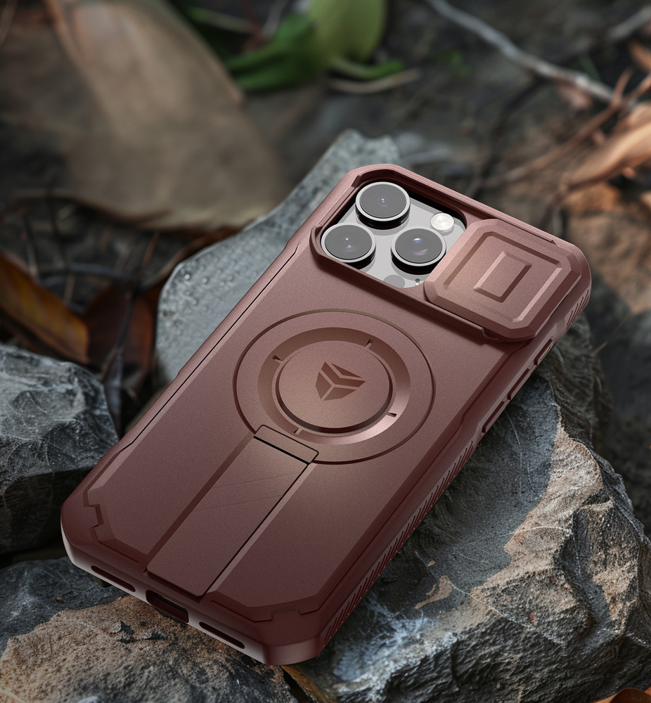 Etui Dexnor do iPhone 16 Pro Max – składana aluminiowa podstawka do oglądania filmów