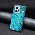 Etui z klapką do Xiaomi Redmi Note 12 Pro 5G / POCO X5 Pro 5G, Wallet, Sakura niebieskie