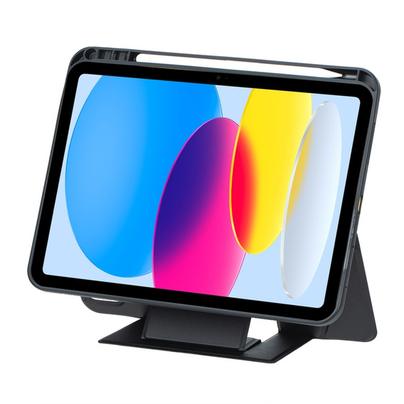 Etui z klawiaturą Bluetooth i touchpadem do iPad 11" 2025 A16 (11 gen.) / iPad 10.9" 2022 (10 gen.) – czarne