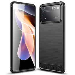 Etui do Xiaomi Poco X4 Pro 5G, Karbon, czarne