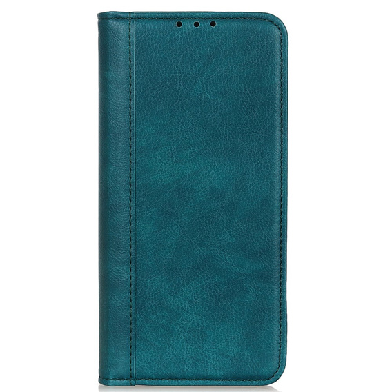 Etui do Xiaomi Redmi Note 13 Pro 4G / Xiaomi Redmi Note 14S / Xiaomi Poco M6 Pro 4G, Wallet Litchi Leather, zielone