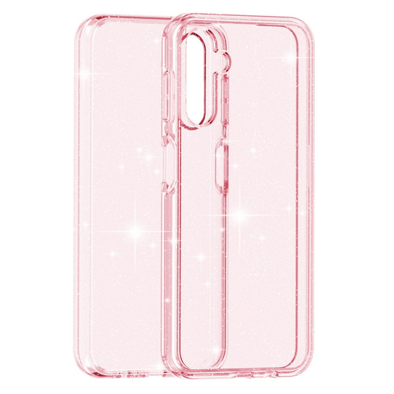 Etui do Samsung Galaxy A14 4G/5G, Glittery Powder, różowe