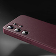 Etui z klapką do Samsung Galaxy S25+ Plus, Smart View Wallet, bordowe