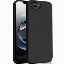 Etui do MagSafe ERBORD Silicone Mag Cover do iPhone 16E, czarne
