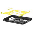 Etui Spigen do iPhone 16E, Tough Armor Mag MagSafe, czarne + Szkło Hartowane 9H
