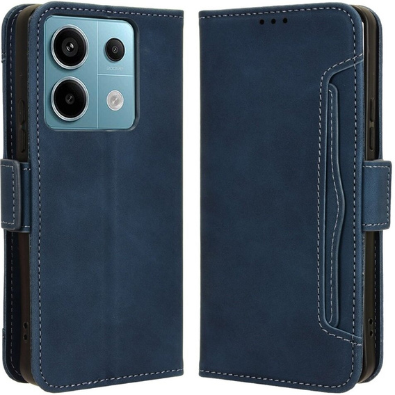 Etui z klapką do Xiaomi Redmi Note 13 Pro 5G, Card Slot, niebieskie