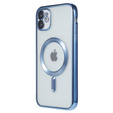 Zestaw Etui do iPhone 12, MagSafe Hybrid, niebieskie + szkło