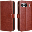 Etui z klapką do OnePlus Nord 4, Crazy Horse Wallet, brązowe