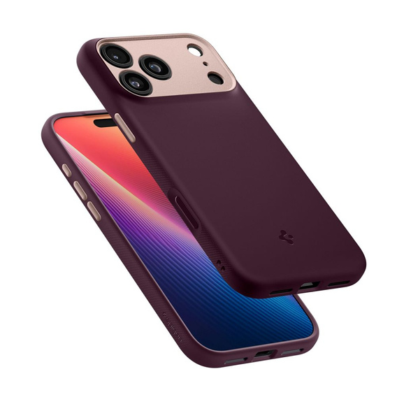 Etui Spigen do iPhone 17 Pro, Nano Pop Mag MagSafe, Burgundy Bean