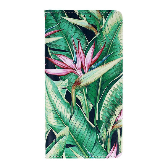 Etui Wallet do Samsung Galaxy A72 5G / A72 LTE, Tropical Flower