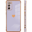 Etui do Samsung Galaxy S20 FE, Electro heart, fioletowe